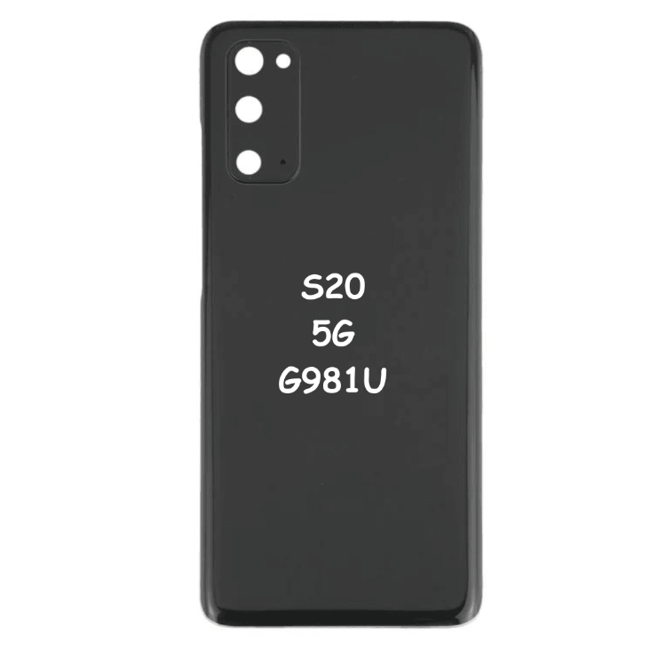Battery Back Cover with Camera Lens Cover For Samsung Galaxy S20 (Black) - Best Cell Phone Parts Distributor in Canada, Parts Source Battery Back Cover with Camera Lens Cover For Samsung Galaxy S20 (Black) - Best Cell Phone Parts Distributor in Canada, Parts Source